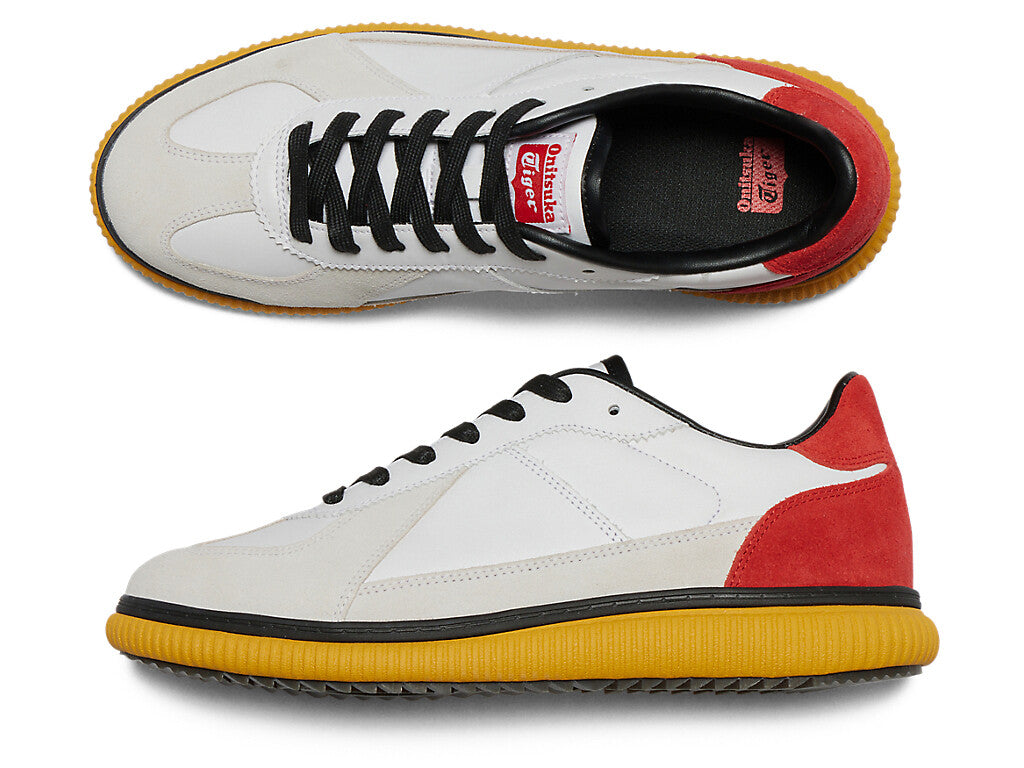 1183C217-101 Onitsuka Tiger Delecity L White Classic Red (Men's)