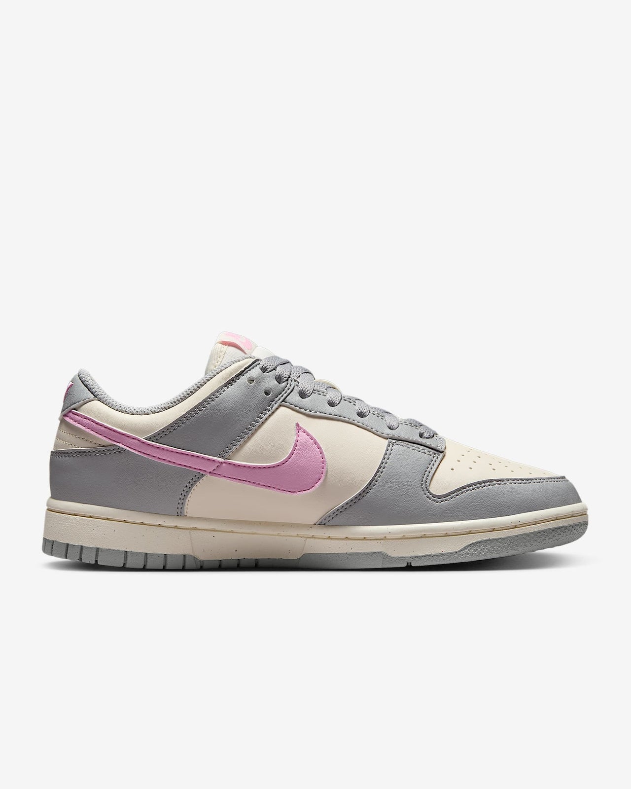 DD1873-002 Nike Dunk Low Next Nature Light Smoke Grey Pink Rise (Women's)
