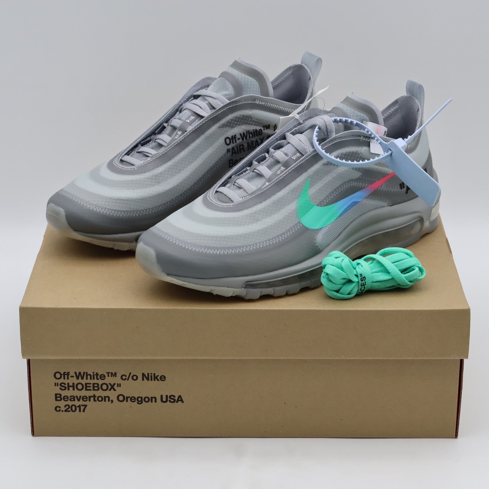 AJ4585-101 Off-White Ã Nike Air Max 97 Grey (Men's)