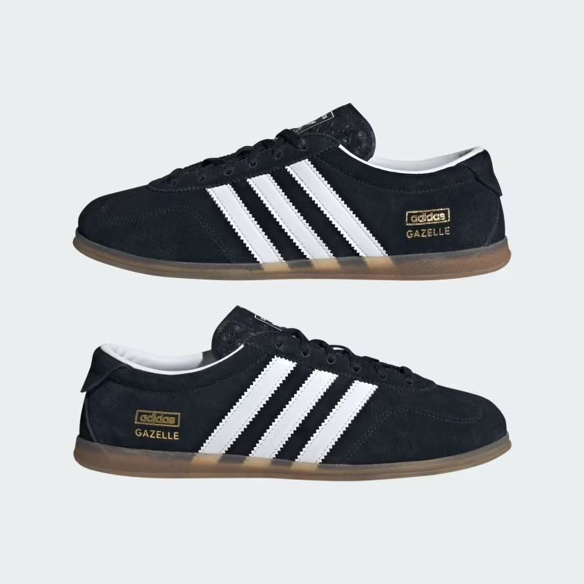 JR8886 adidas Originals Gazelle Low Pro Core Black Cloud White Gum (Men's)