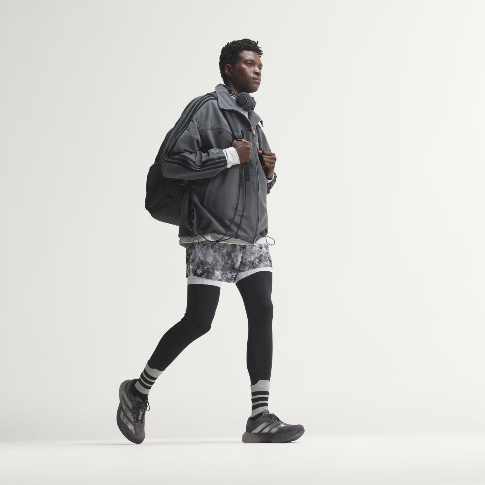 KI9874 Adizero Evo SL "Grey Strata/Silver Metallic" (Men's)