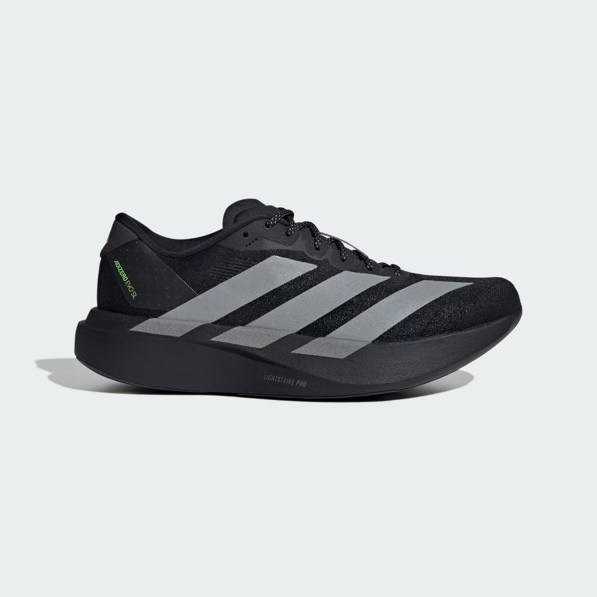 KJ1365 adidas Adizero Evo SL Core Black Silver Metallic (Men's)
