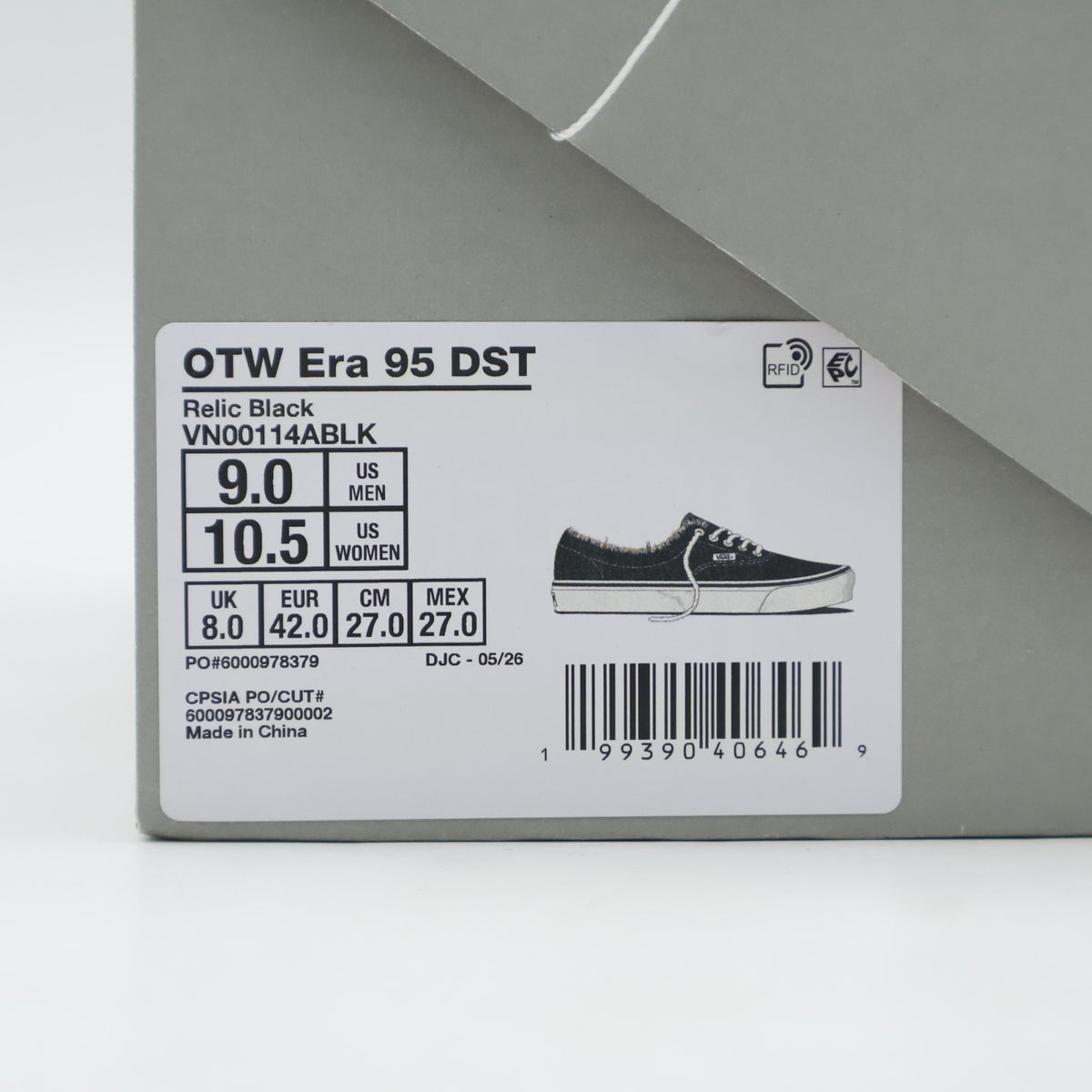 VN00114ABLK OTW by Vans Era 95 DST Relic Pack "Black" (Men's)