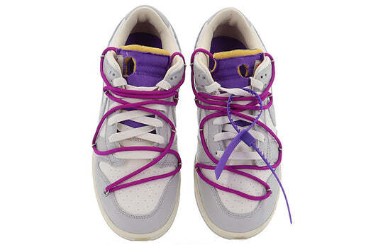 DM1602-111 OffâWhite Nike Dunk Low Lot 28 White Purple (Men's)