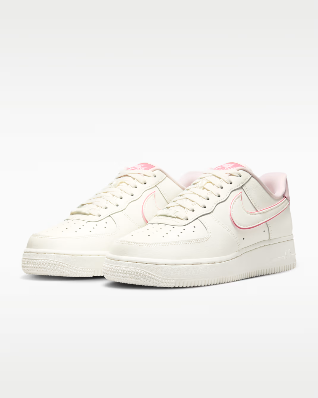 IO4226-104 Nike Air Force 1 Low 07 Sail Peony Pink (Women's)