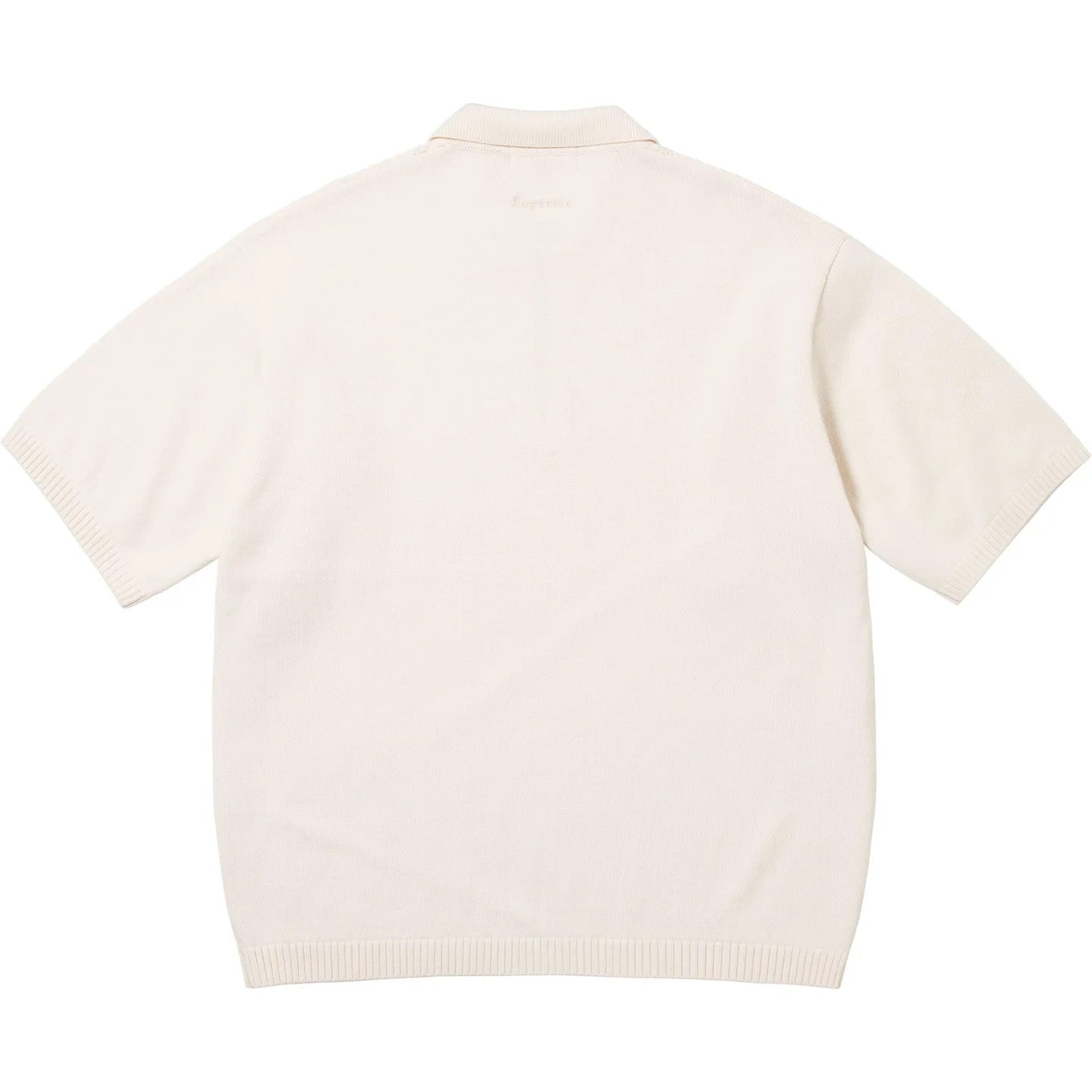 Supreme Beaded Zip Polo Cream