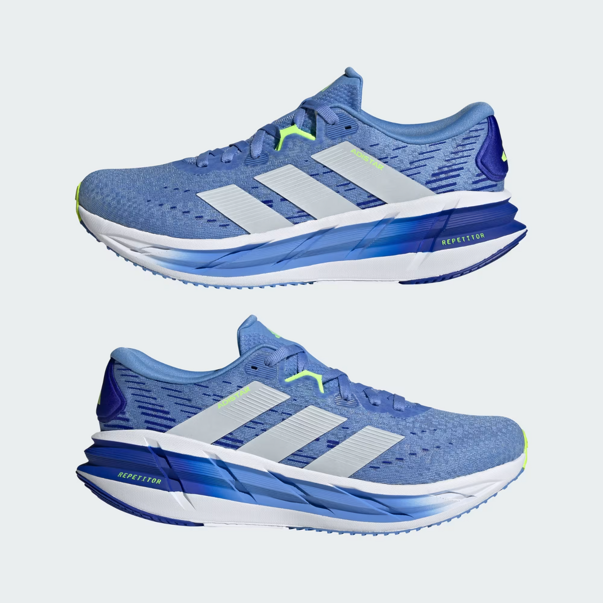JR0315 adidas Adistar 4 Running Blue Fusion/Dash Grey/Lucid Lemon (Men's)