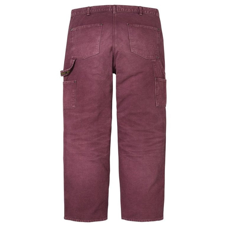 Supreme Worn Double Knee Painter Pant Burgundy (26FW)