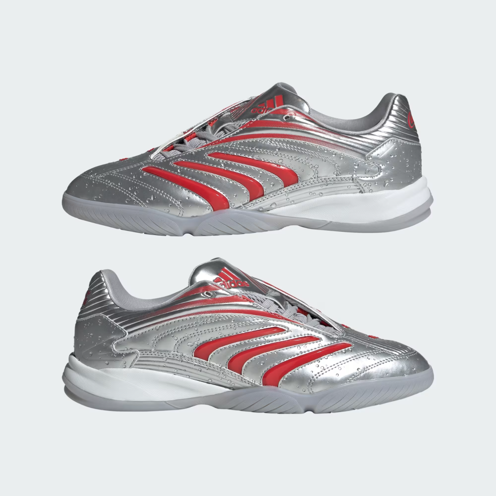 KH6906 Coca-Cola Ã adidas Predator Sala "Silver Metallic/None/Grey Two" (Men's)