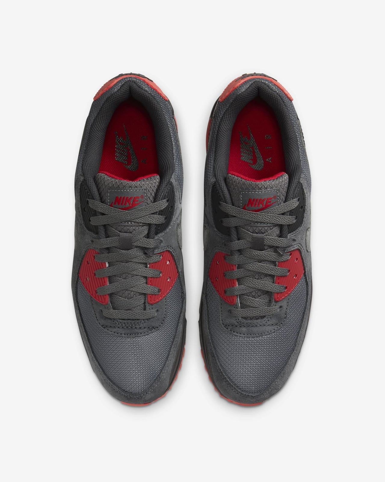 DM0029-007 Nike Air Max 90 Grey Red (Men's)