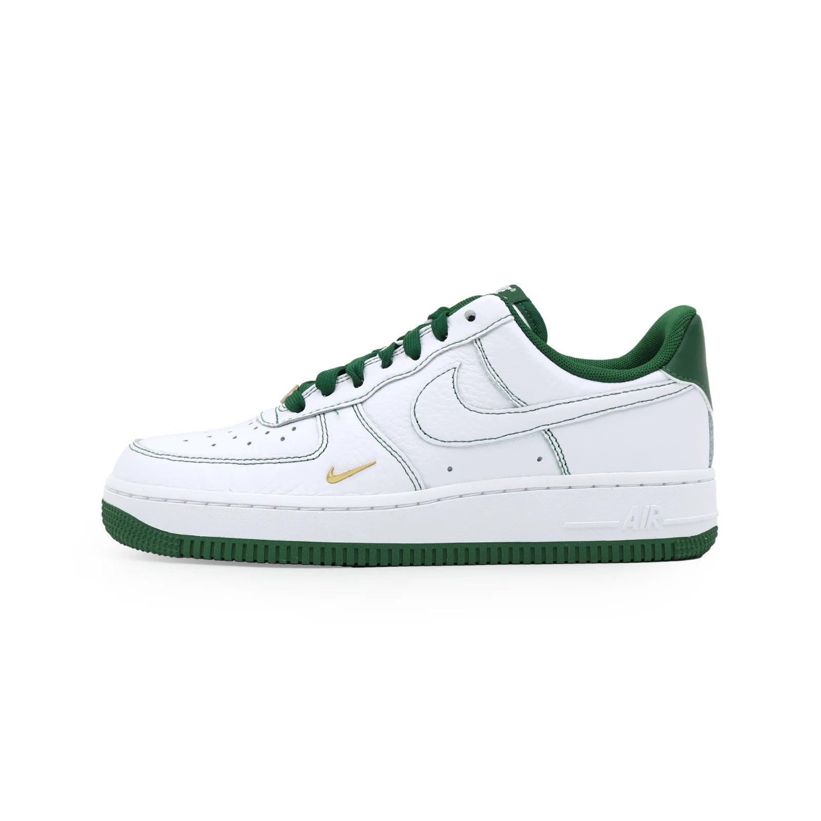 IB6543-102 Nike Air Force 1 '07 Mini Jewel White Metallic Gold Gorge (Women's)