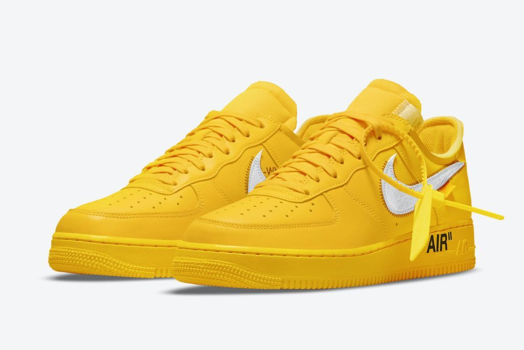 DD1876-700 Off-White Ã Nike Air Force 1 Low University Gold (Men's)