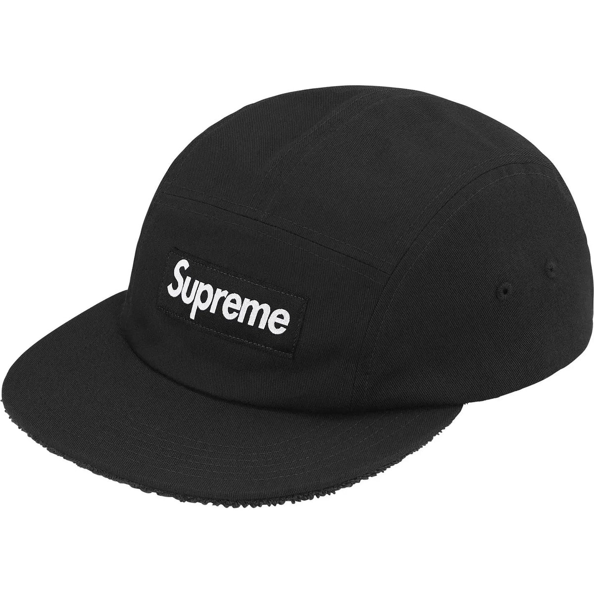 Supreme Reversible Terry Camp Cap Black