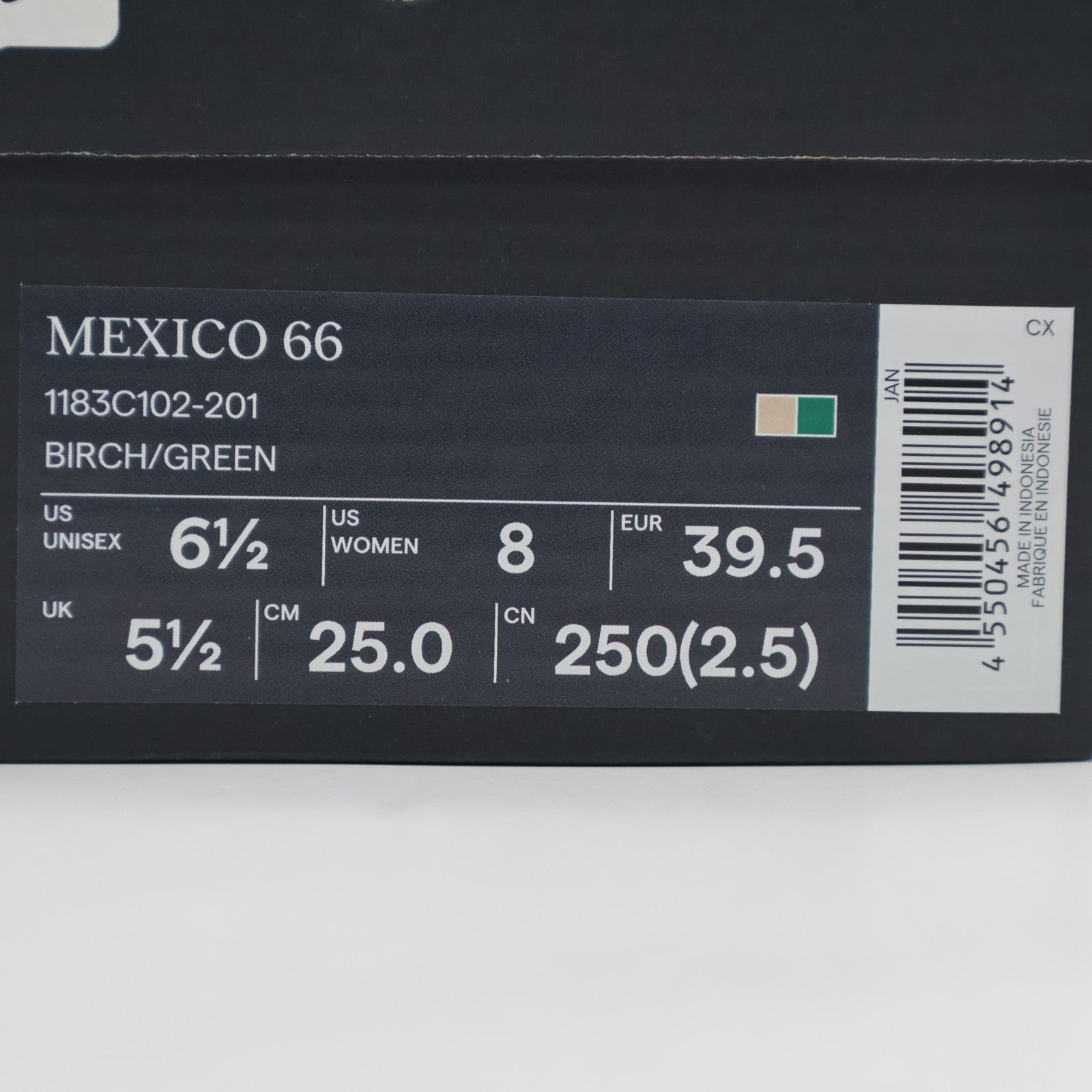 1183C102-201 Onitsuka Tiger Mexico 66 Birch Green (Men's)