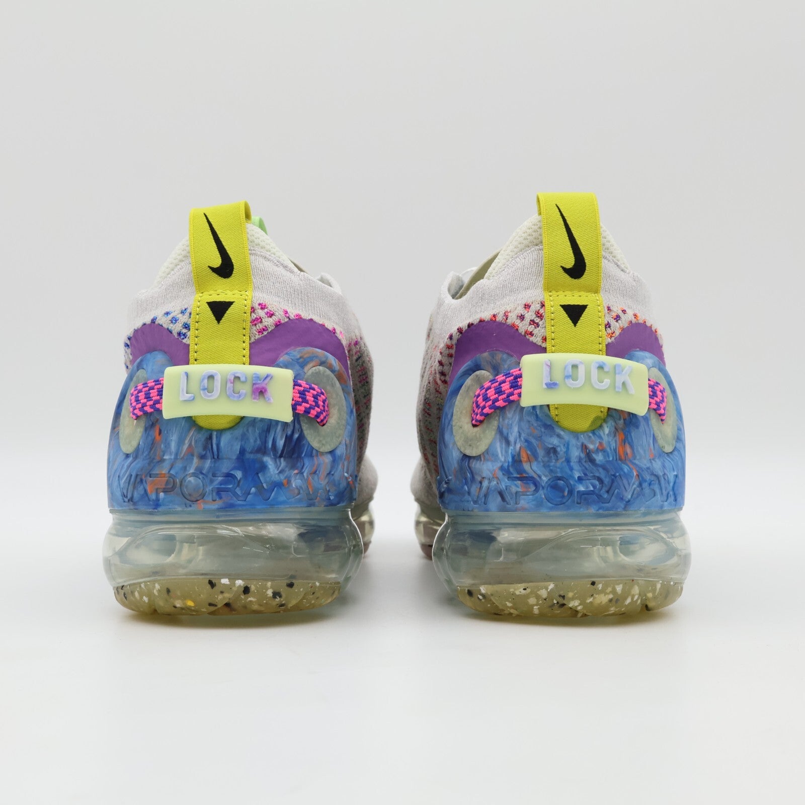 CJ6740-001 Nike Air Vapormax 2020 Flyknit Pure Platinum Multi Color Black (Men's