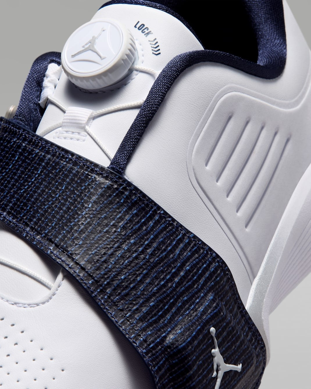FV6338-105  Nike Jordan Air Rev Golf WhiteMidnight Navy (Men's)