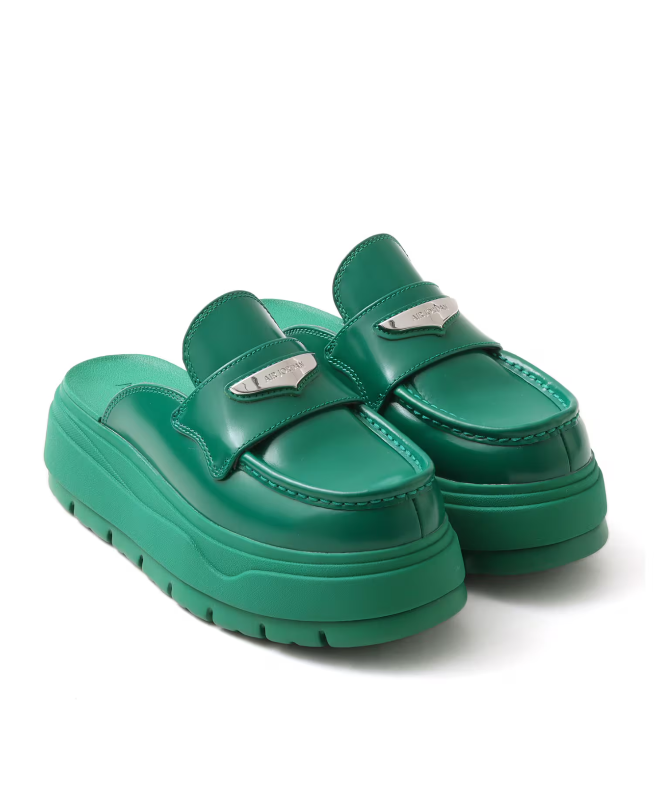 HJ4292-300 Nike Women's Air Jordan Mule Green Metallic Silver (Women's)