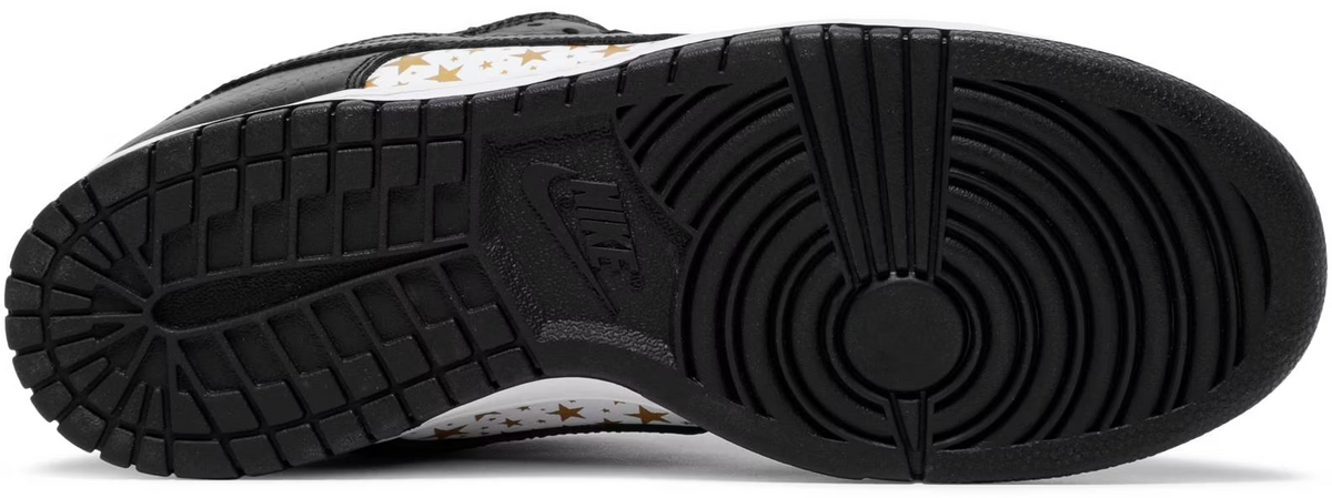 DH3228-102 Supreme Ã Nike SB Dunk Low OG QS Gold Stars "White/Black" (Men's)