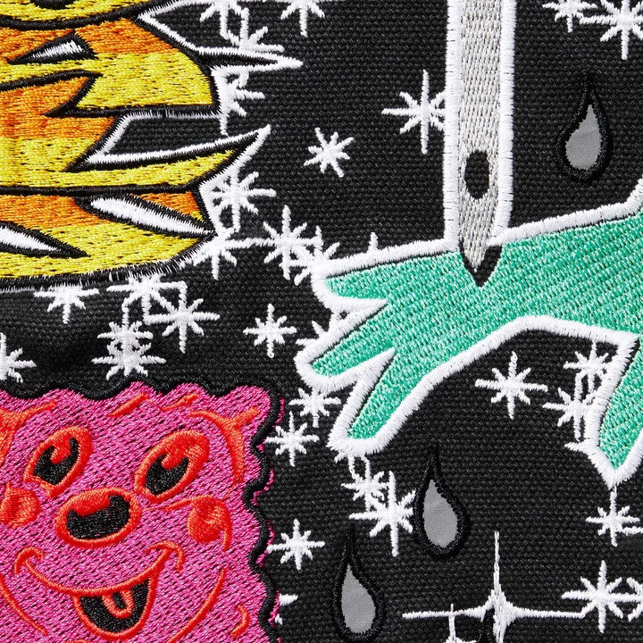 Supreme AOI Embroidered Hooded Work Jacket Black