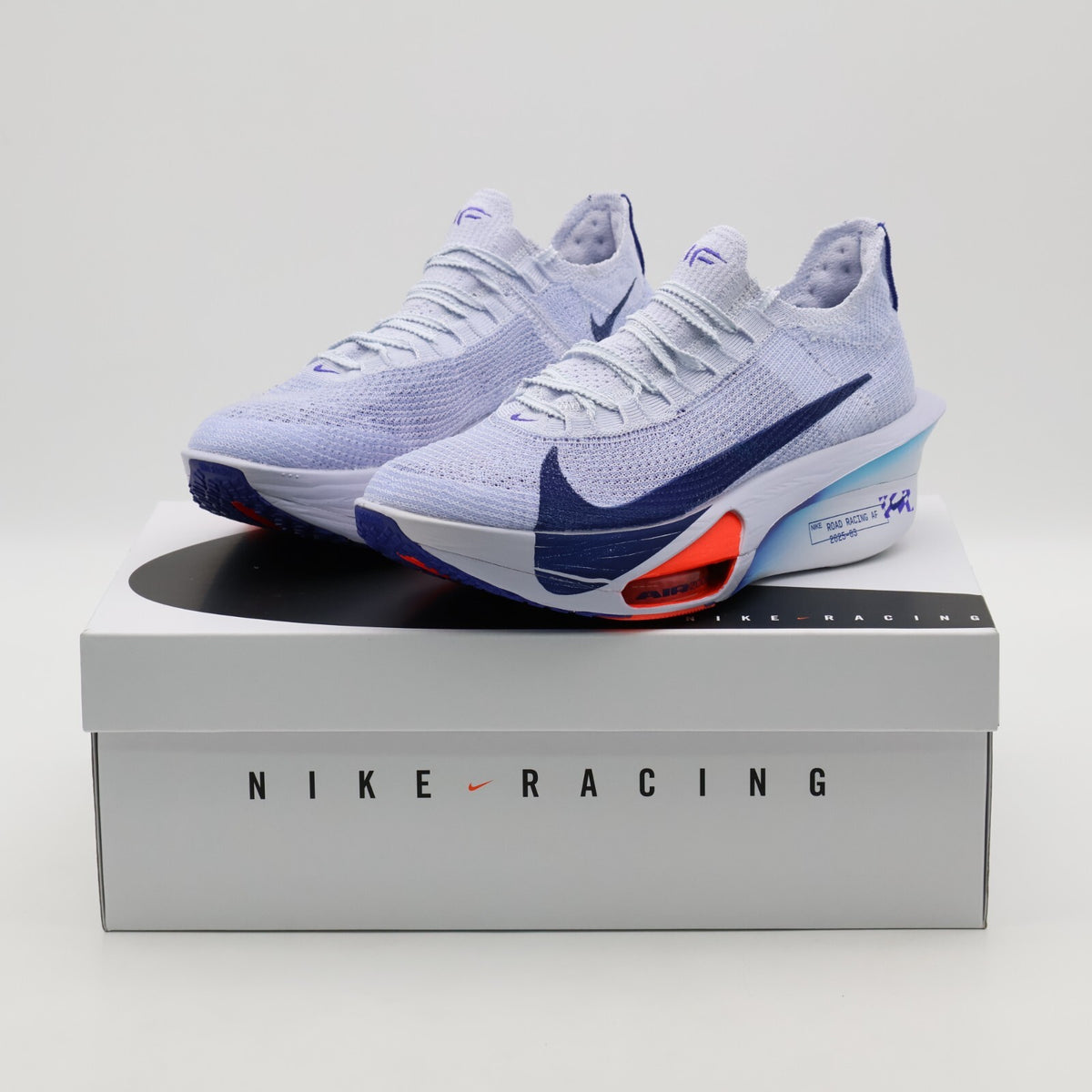 FD8311-001 Nike ZoomX AlphaFly 3 Football Grey Ghost Persian Violet Blue (Men's)