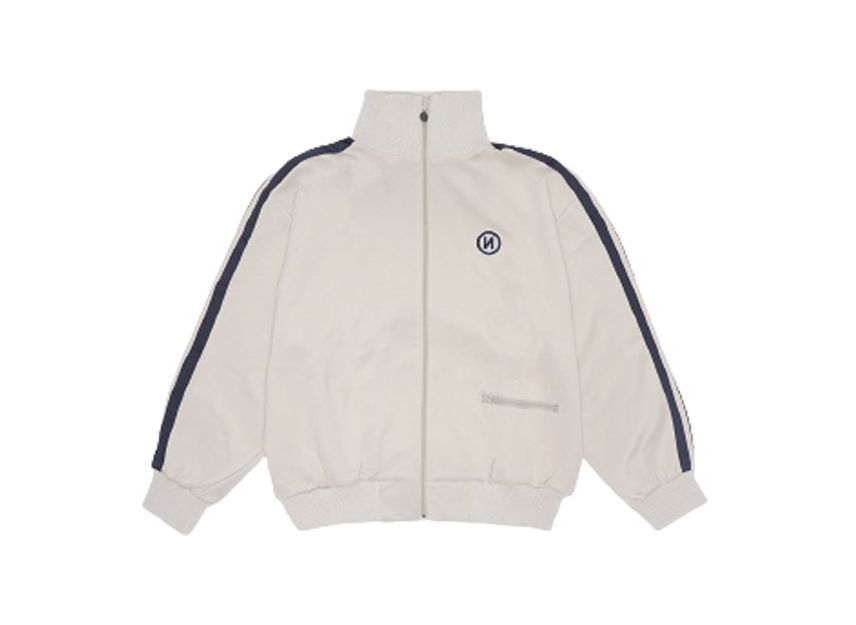 9090 N Logo Simple Track Jacket Ivory