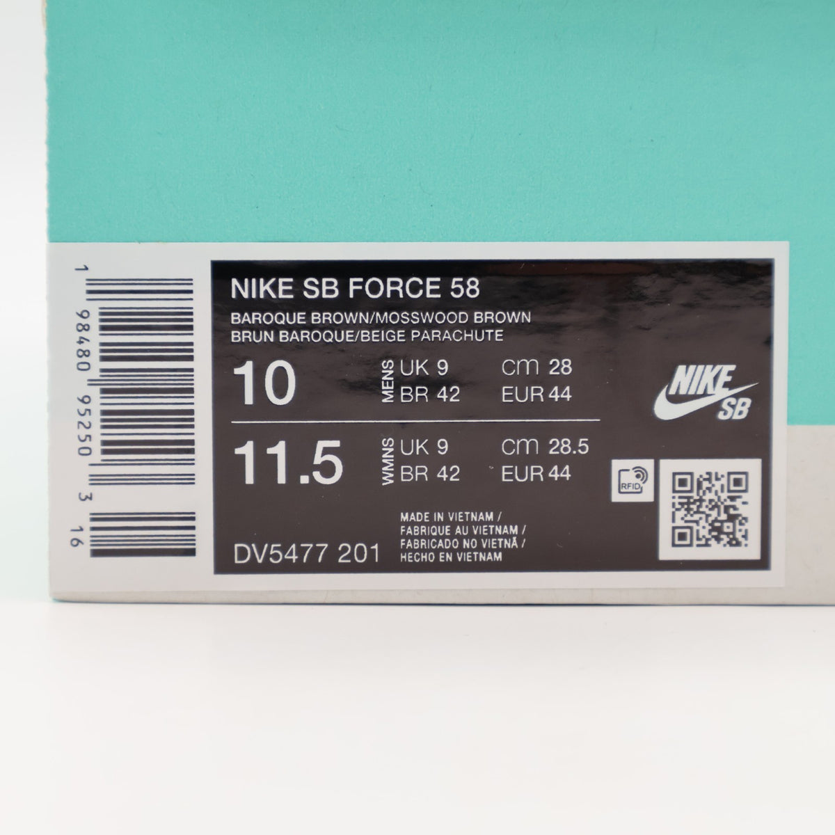 DV5477-201 Nike SB Force 58 Skateboarding Shoes Baroque Brown (Men's)