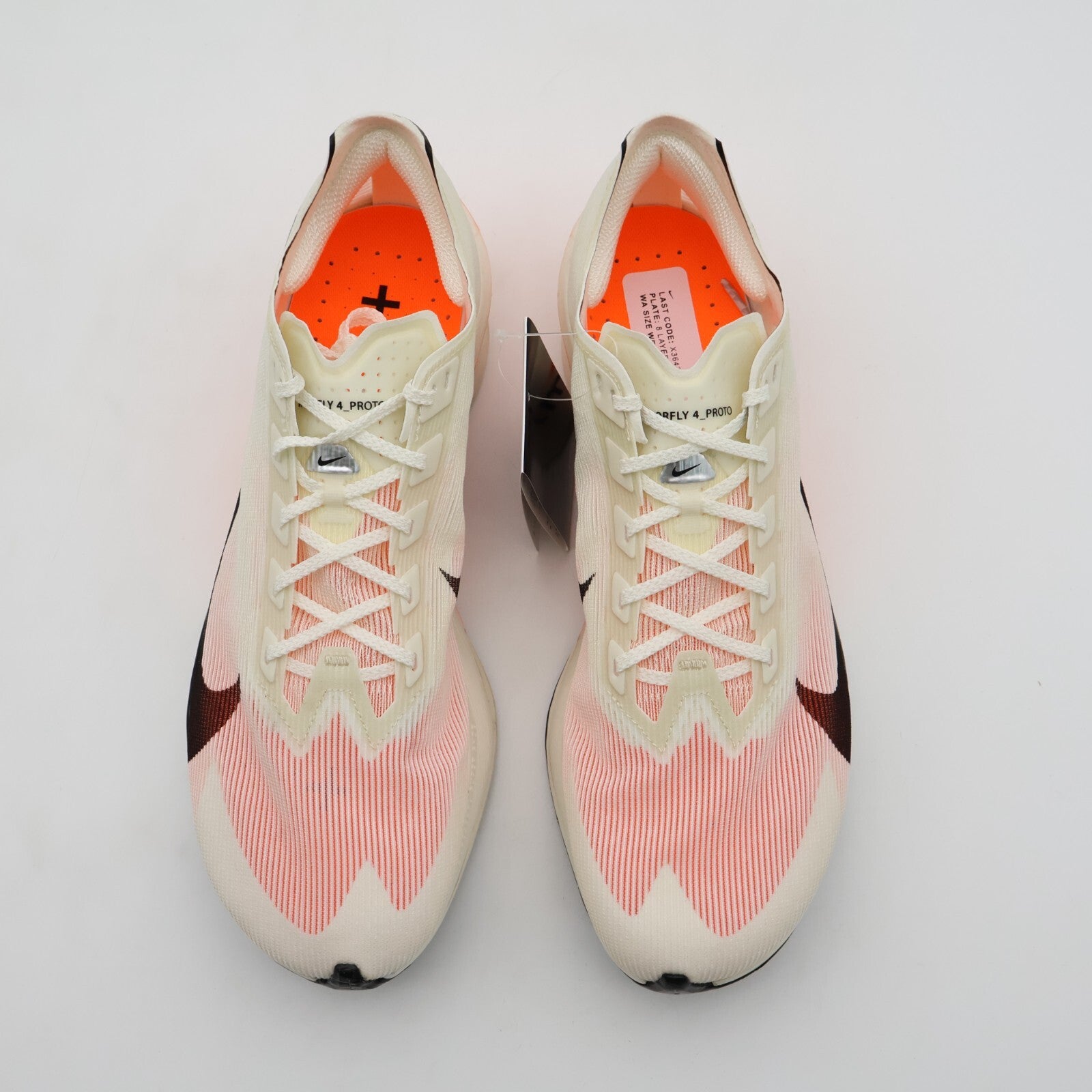 HF6413-100 Nike Vaporfly 4 Proto Sail Total Orange White Black (Men's)
