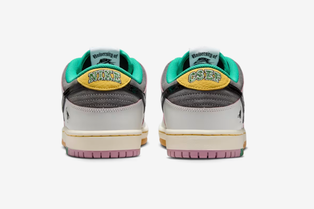 HJ4132-100 CSEF Nike SB Dunk Low Pro QS White and Black (Men's)