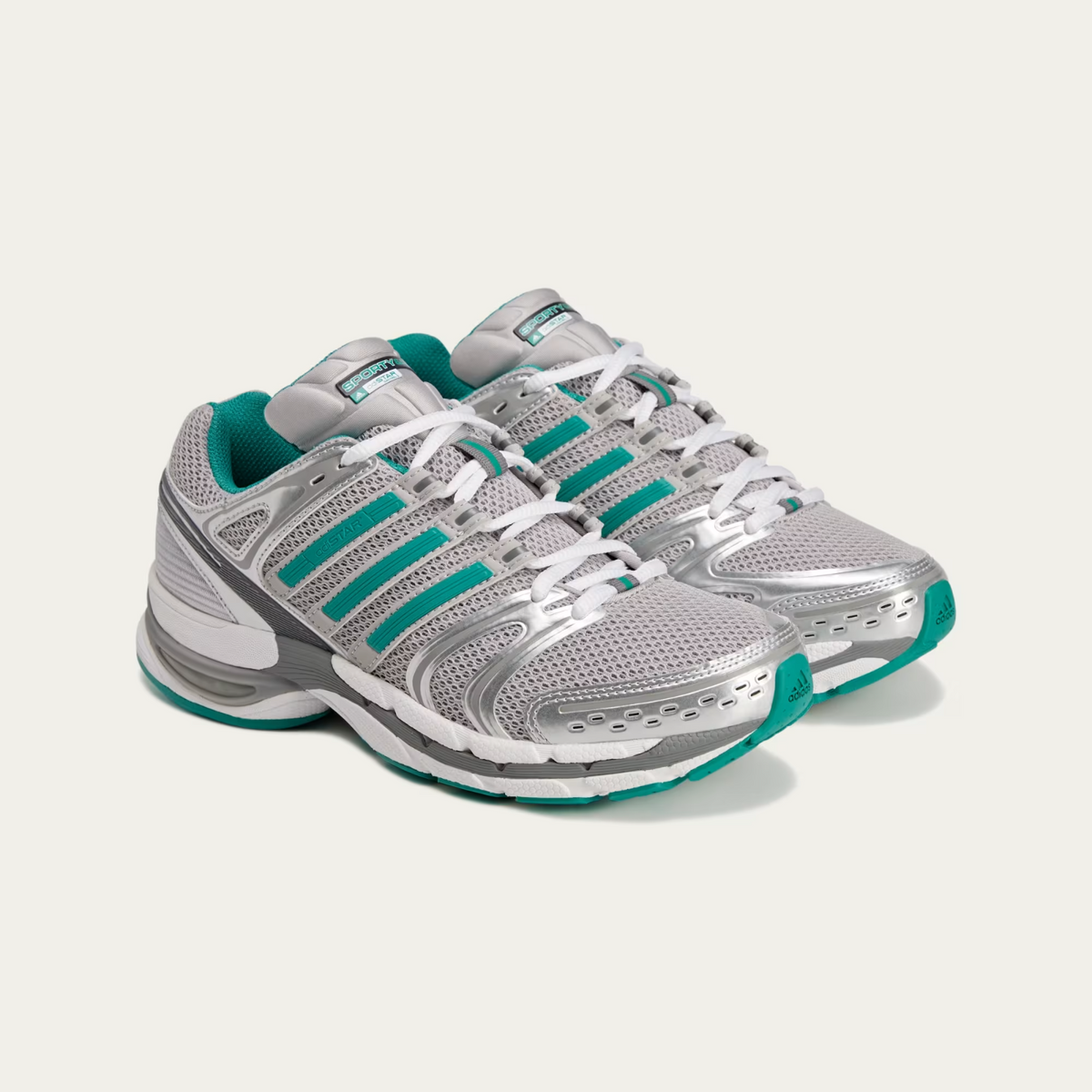 IH9708 Sporty Rich adidas Originals Adistar Control 5 Grey Two Pure Teal (Men's)