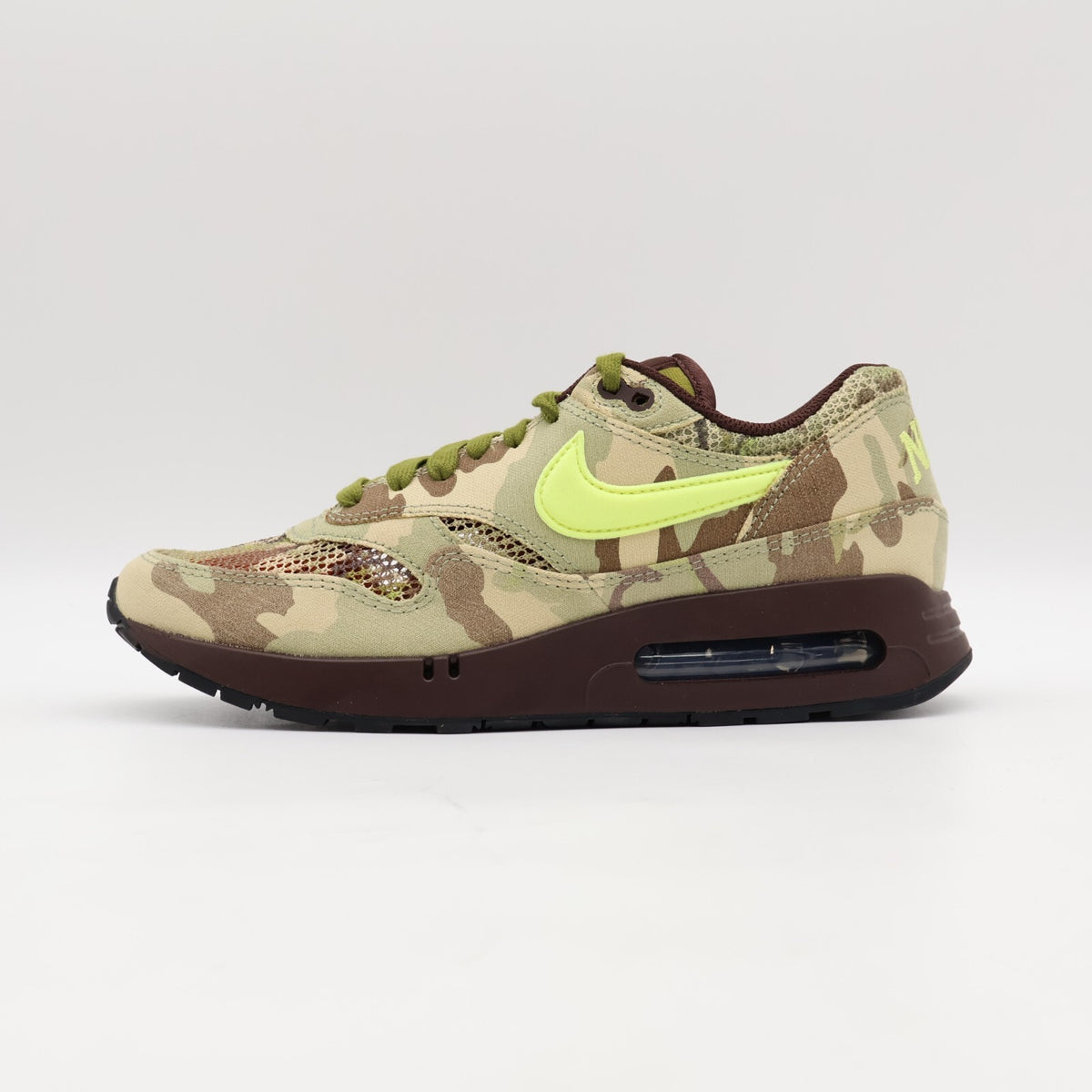 FN8358-200 Nike Air Max 1 â86 Camo and Light Lemon Twist (Men's)