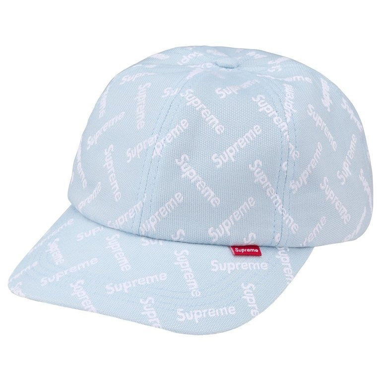 Supreme Monogram Jacquard 6-Panel Light Blue