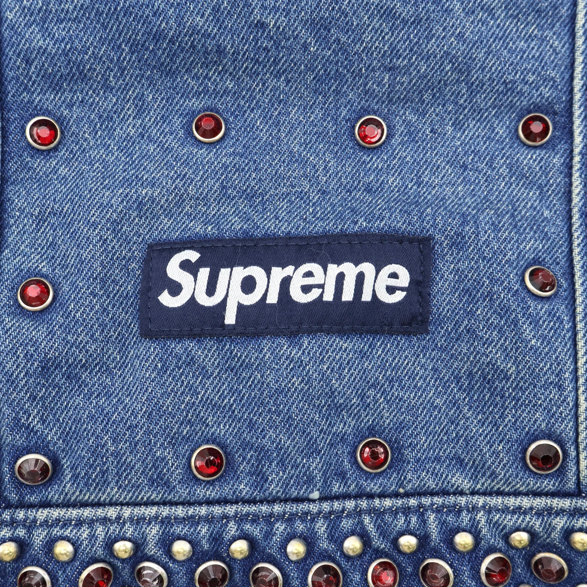 Supreme b.b. Simon Denim Tote Bag Washed Indigo