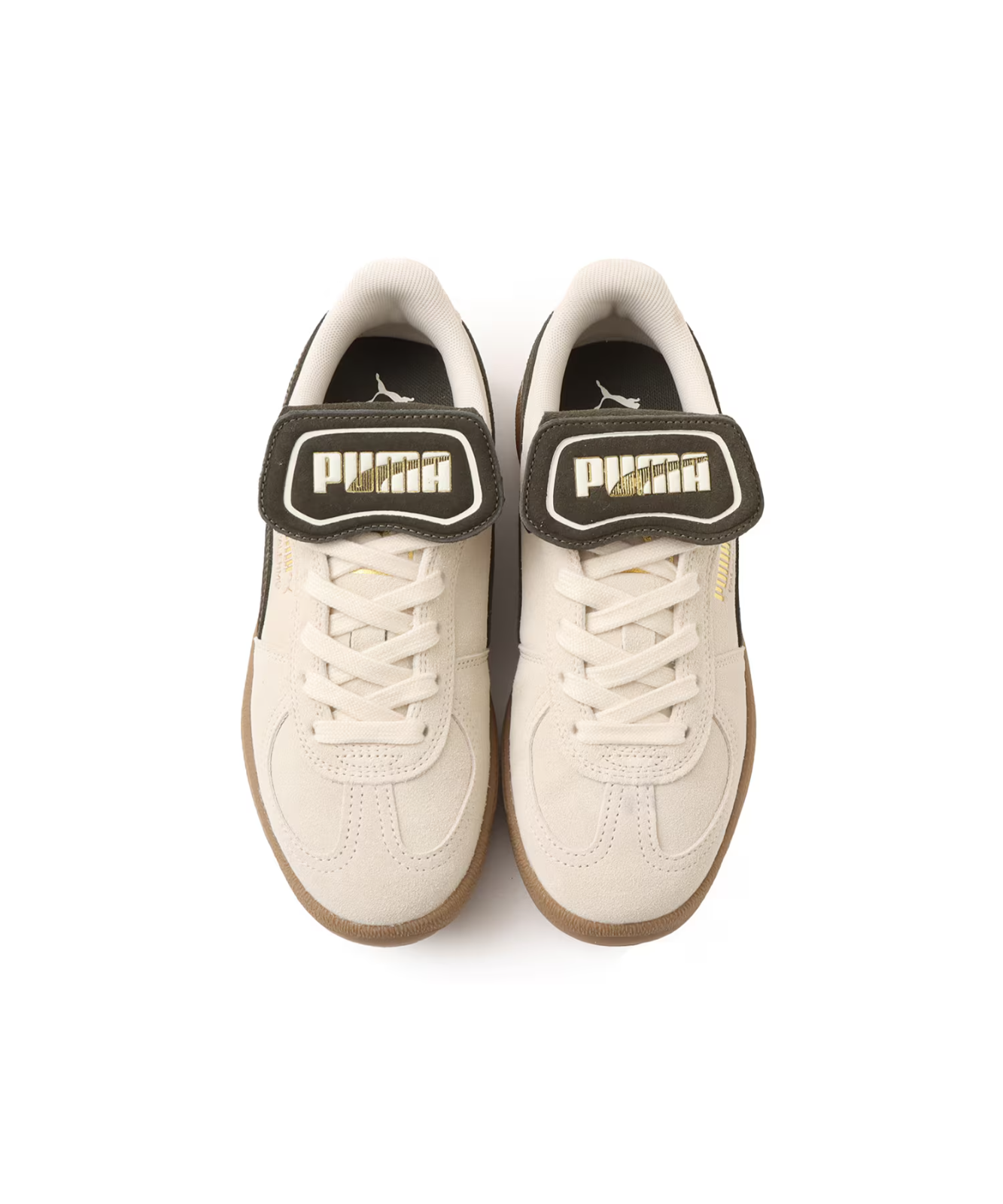 402350-04 PUMA PALERMO PREMIUM SUEDE ALPINE SNOW-DARK OLIVE-PUMA (Men's)