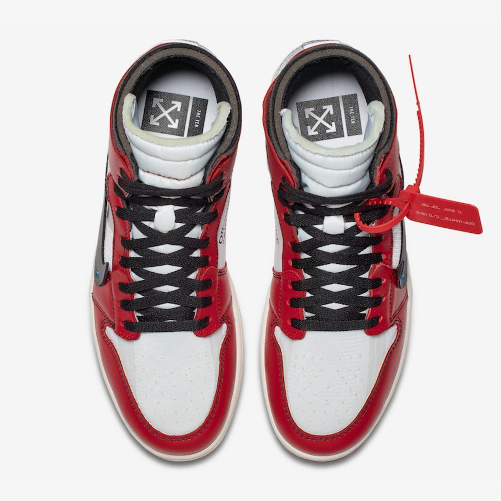 AA3834-101 Off-White Ã Nike Air Jordan 1 Retro High The Ten Chicago (Men's)