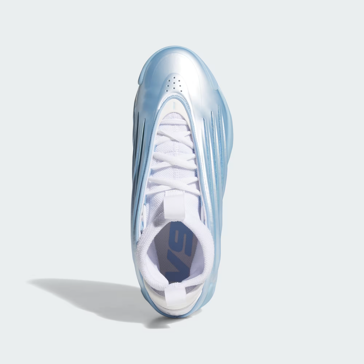 JH6482 adidas Harden Vol.9 Glow Blue Cloud White Core Black (Men's)