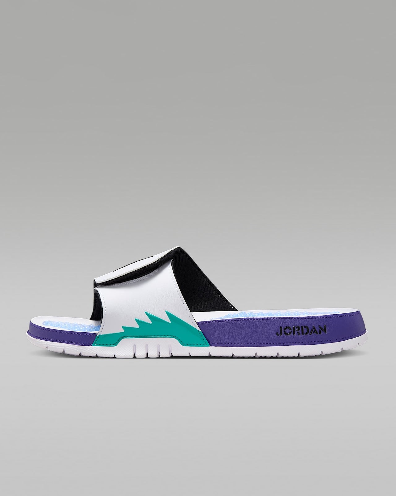 555501-103 Nike Jordan Hydro 5 Retro Slide White New Emerald Grape Ice  (Men's)