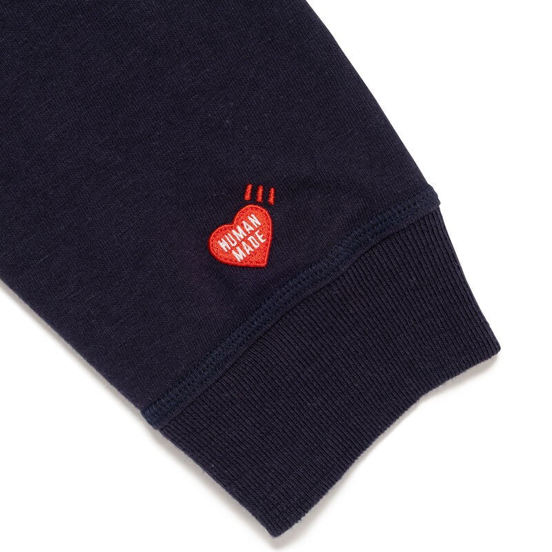 HUMAN MADE Henley Neck Shirt Navy