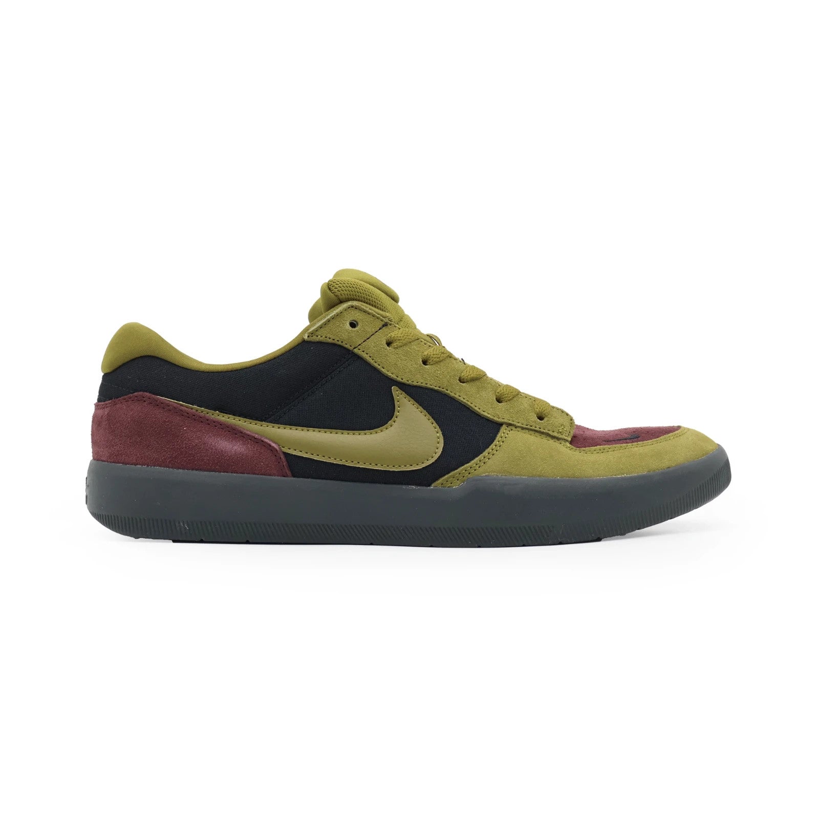 DV5477-008 Nike SB Force 58 Black Burgundy Crush Off Noir Olive Flak (Men's)