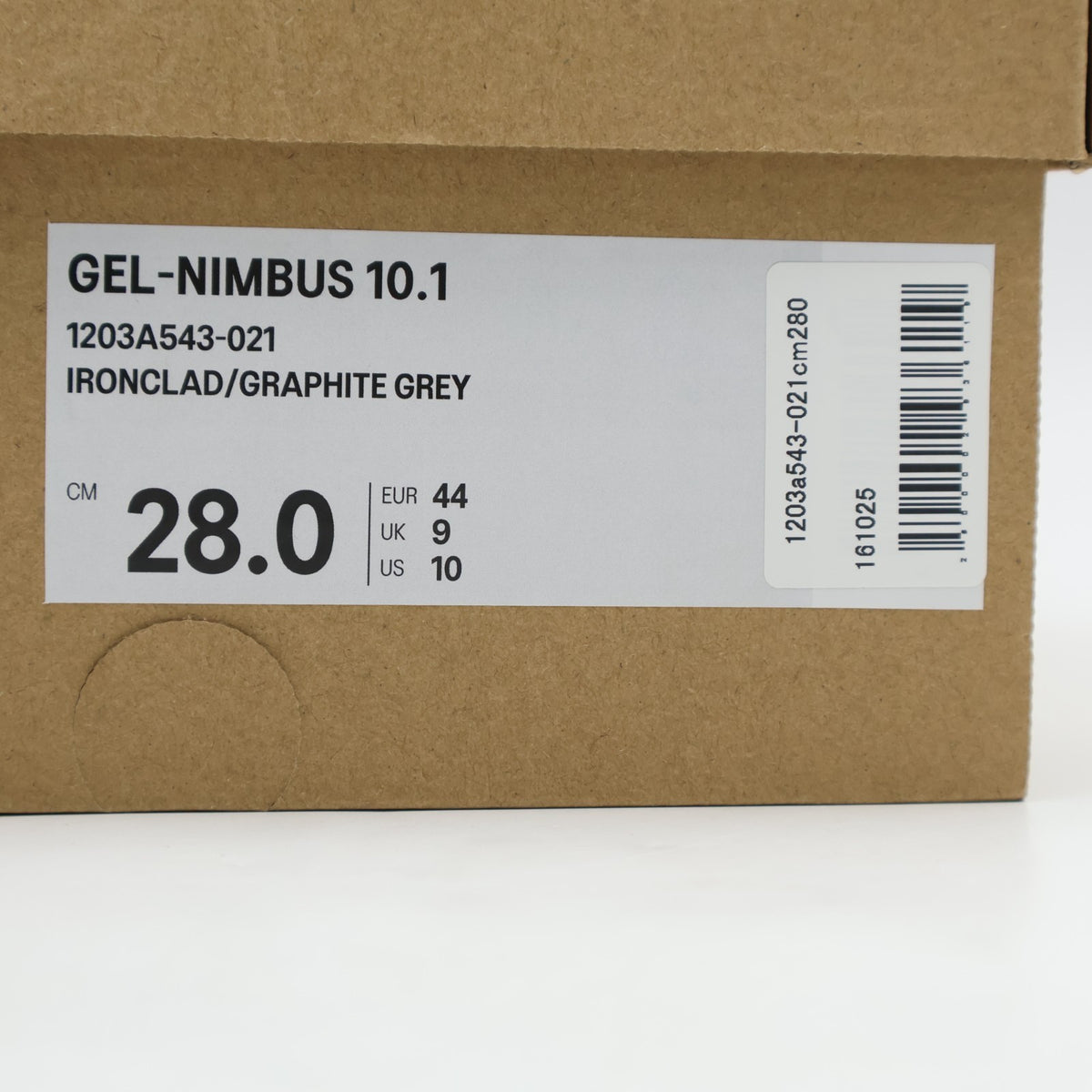 1203A543-021 Asics Gel-Nimbus 10.1 Ironclad Graphite Grey (Men's)
