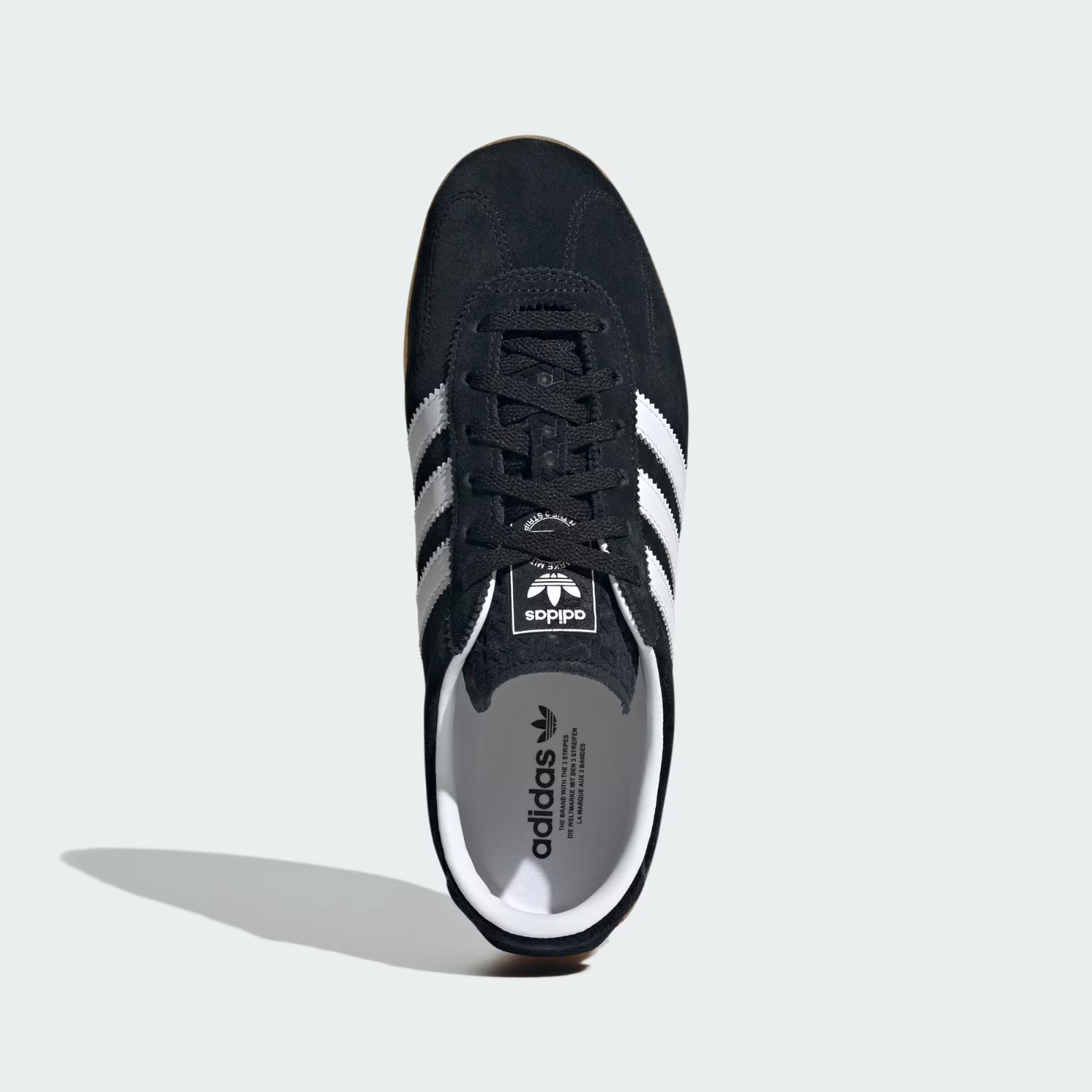 JR8886 adidas Originals Gazelle Low Pro Core Black Cloud White Gum (Men's)
