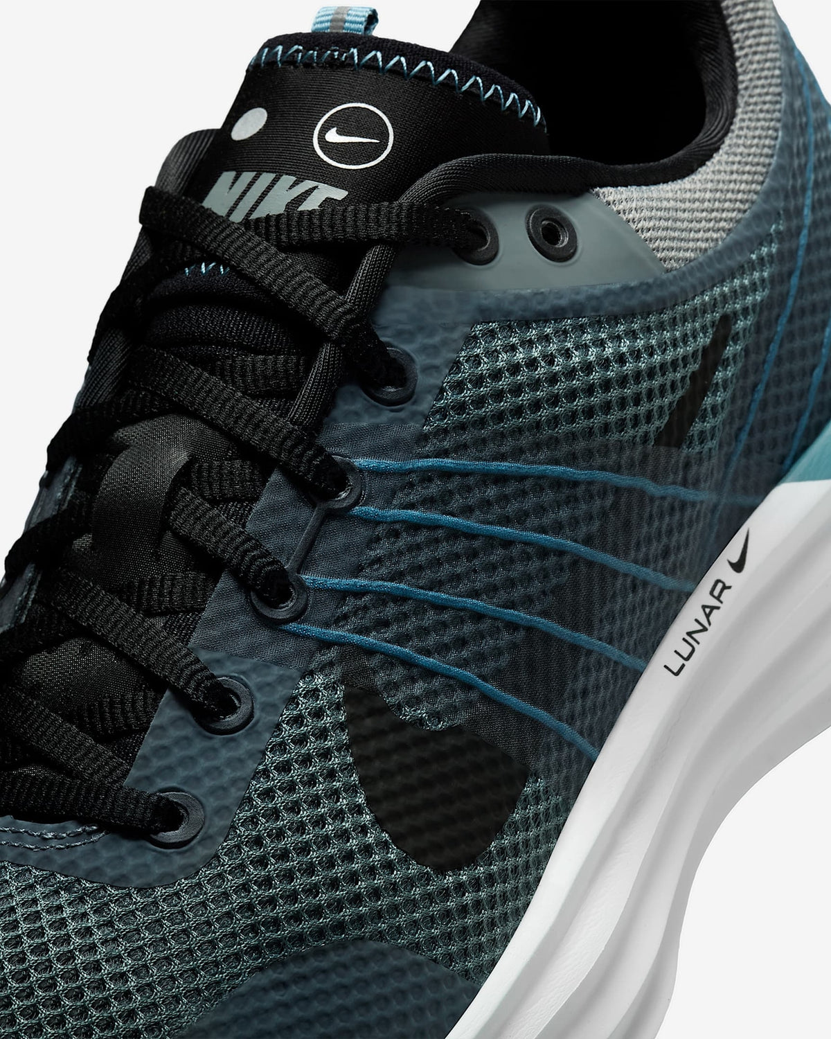 IB4357-001 Nike Lunar Roam Cool Grey Cerulean Black Black (Men's)