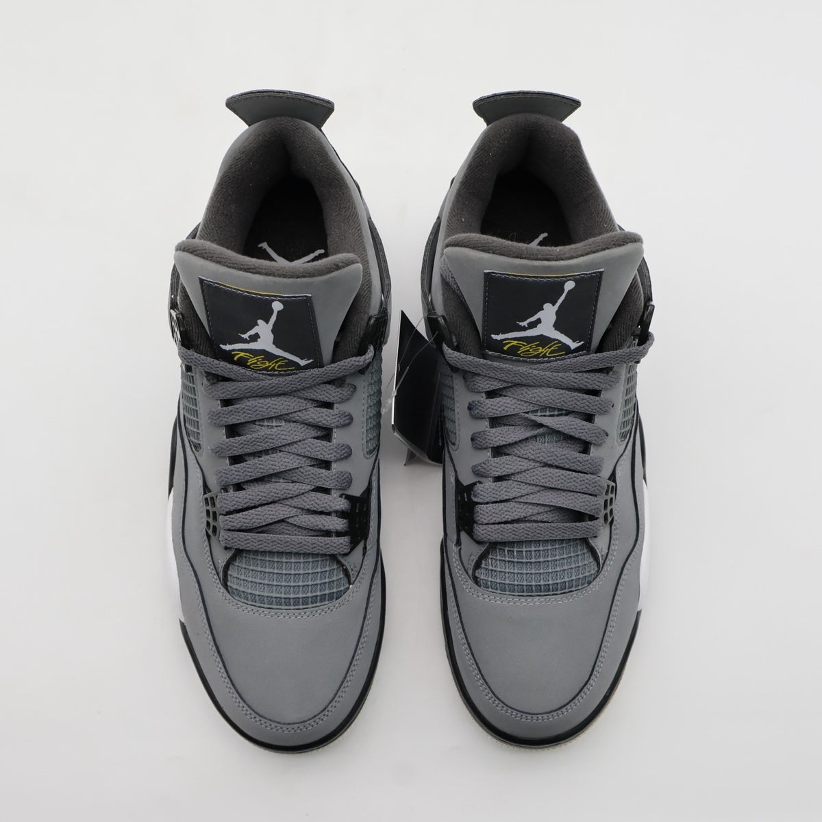 308497-007 Nike Air Jordan 4 Retro Cool Grey Chrome Dark Charcoal White Steel