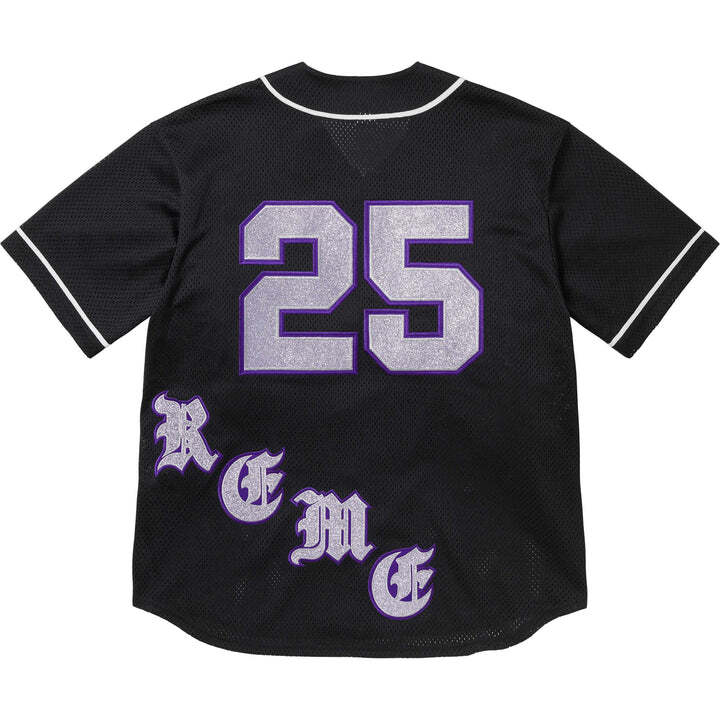 Supreme Old English Baseball Jersey Black
