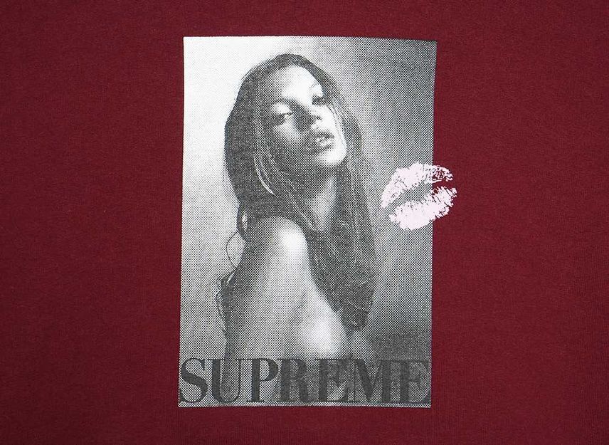Supreme Kate Moss Hooded Sweatshirt Cardinal