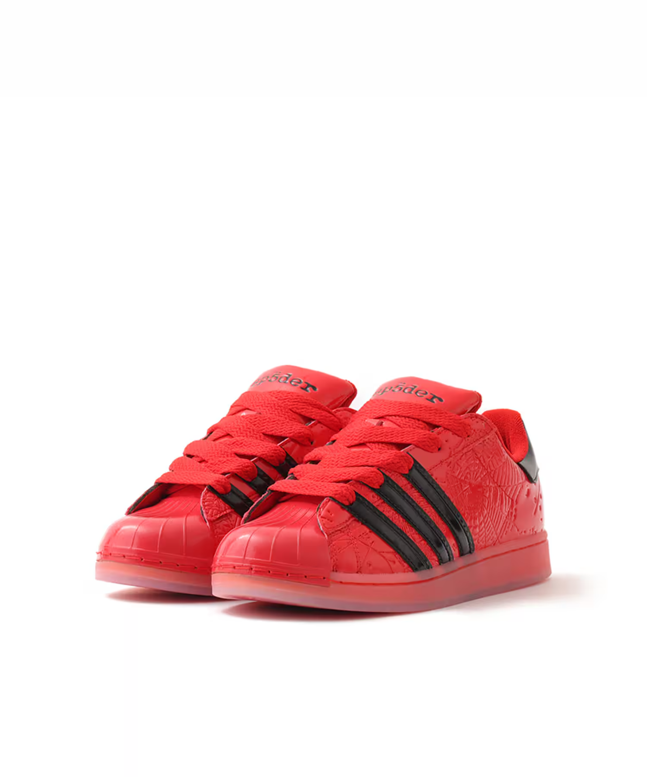 KJ7005 Sp5der adidas Superstar Red Core Black (Men's)