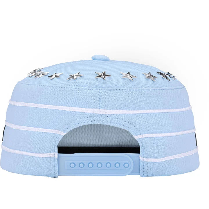 Supreme Stars Studded Pillbox Hat Light Blue