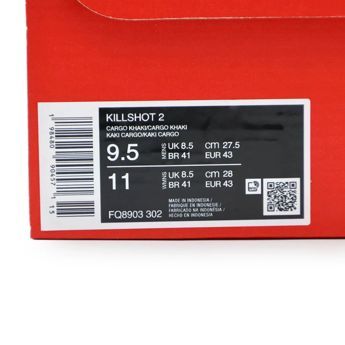 FQ8903-302 Nike Killshot 2 Shoes Cargo Khaki Gum Light Brown Cargo Khaki (Men's)