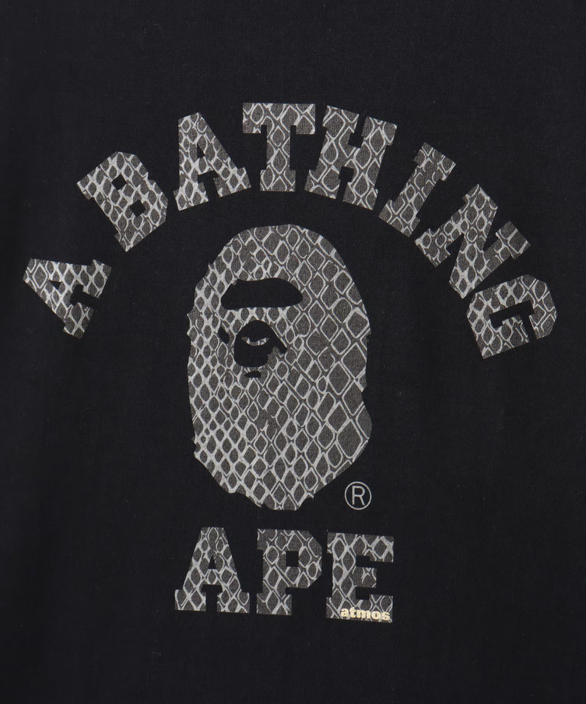 A BATHING APE atmos Bape A Bathing Ape G-Snk College Tee Black