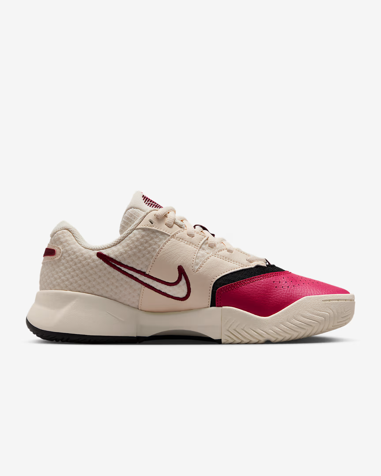 FD6575-103 Nike  Court Lite 4 Pale Ivory Sail Black Team Red (Women's)