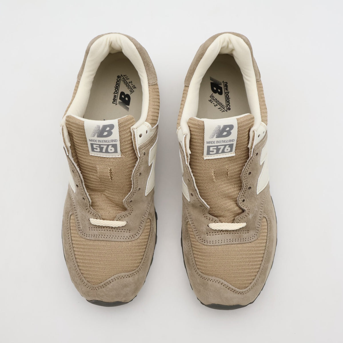 OU576BEI New Balance 576 Beige Brown Cream White Encap C-Cap Made in UK (Men's)
